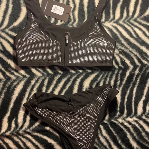 Fashion Nova Swim Rhinestone Bikini Poshmark